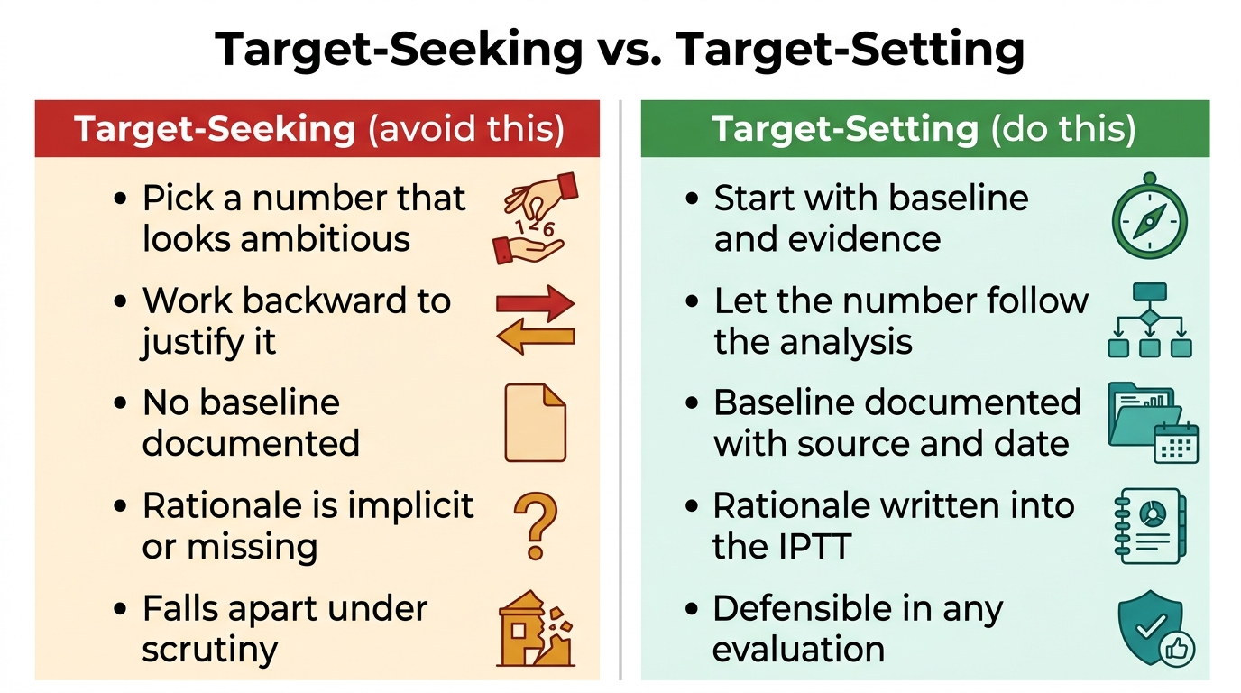Target-Seeking vs. Target-Setting: Two Approaches Compared