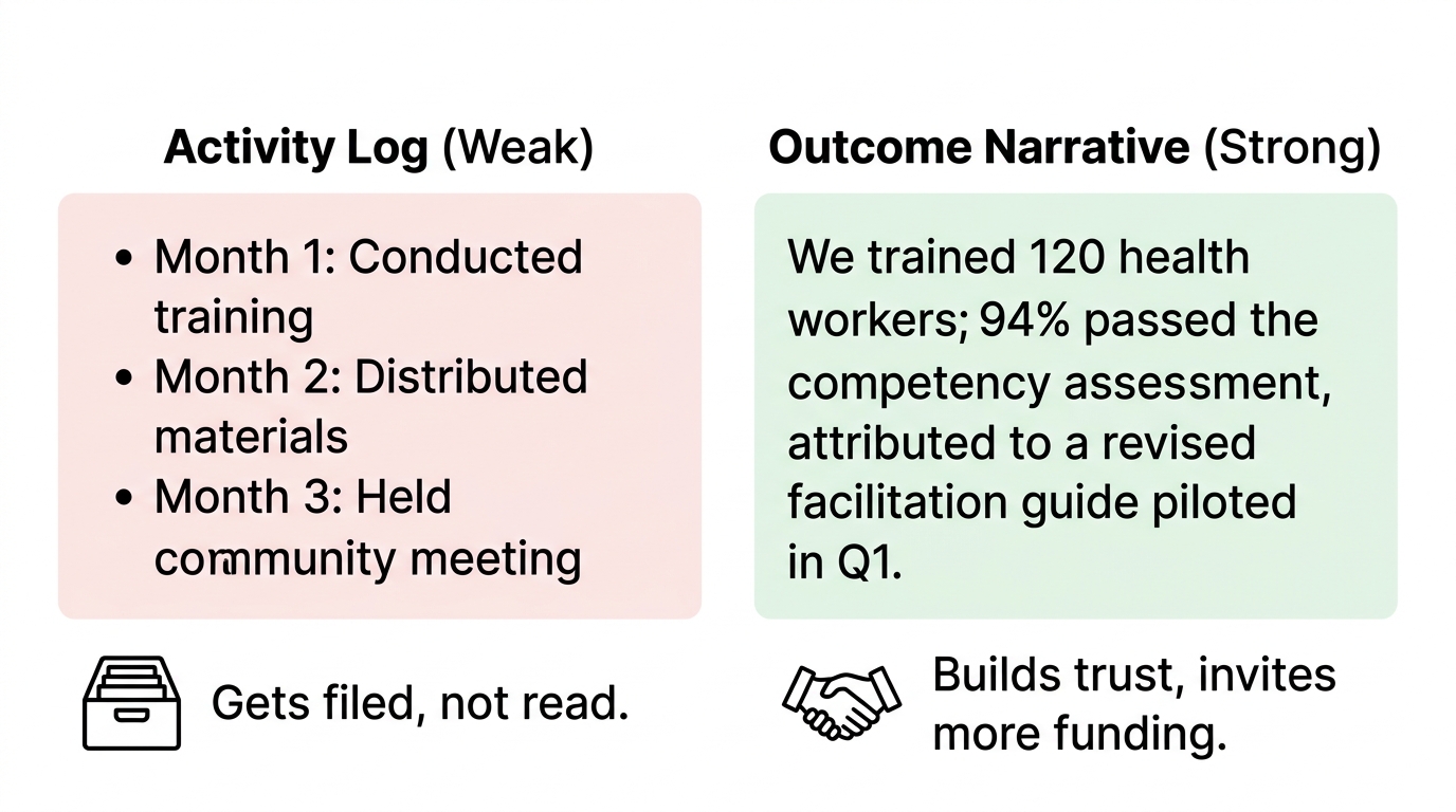 From Activity Log to Compelling Narrative: A Visual Comparison